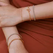 Astrid & Miyu Essential Beaded bracelet doré perlé fin