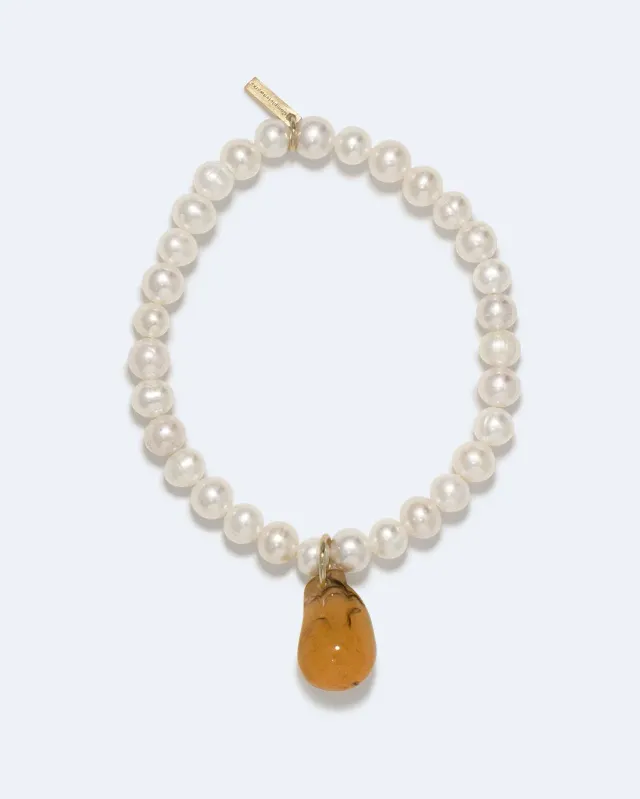 Completedworks Last Roast Potato bracelet perle résine vermeil