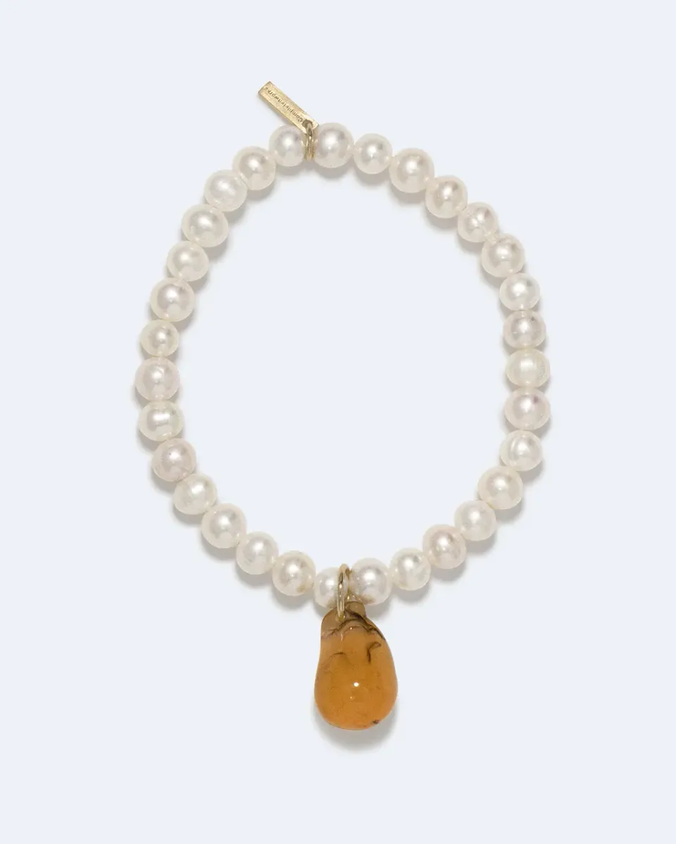 Completedworks Last Roast Potato bracelet perle résine vermeil