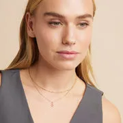 Astrid & Miyu Essential collier chaîne perlée or
