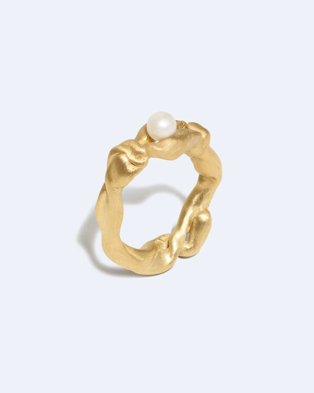 Completedworks Treacle bague perle vermeil or