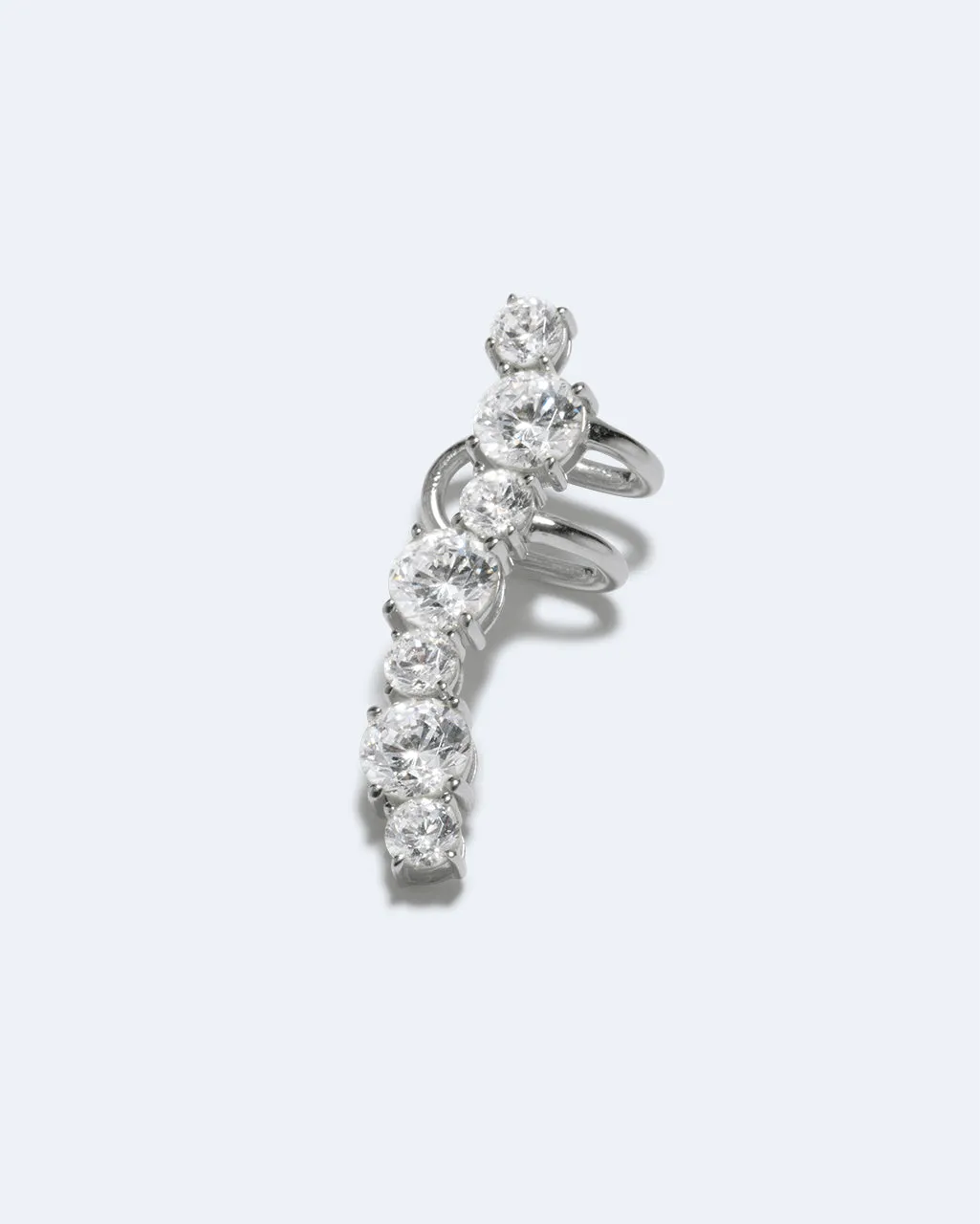 Completedworks Chips or Fries ear cuff argent zirconia