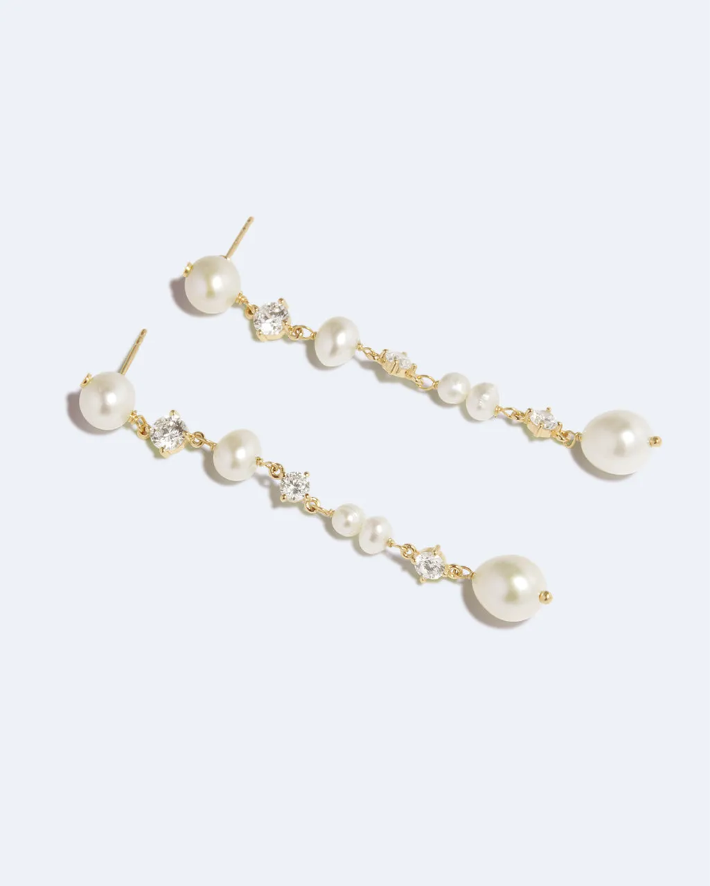 Completedworks Moontide boucles d'oreilles perle zirconia