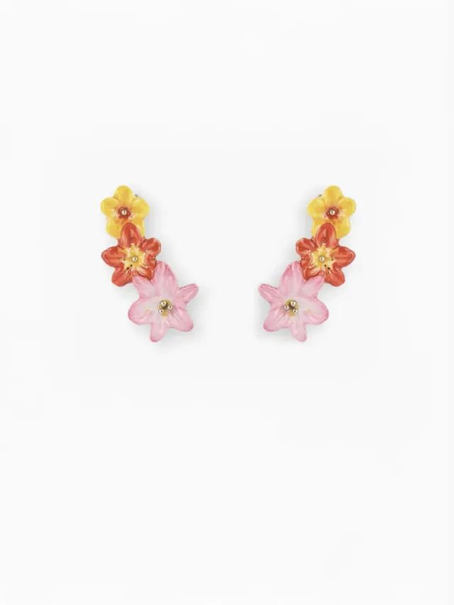 Nach Bijoux Tropical ear cuff fleurs bouquet