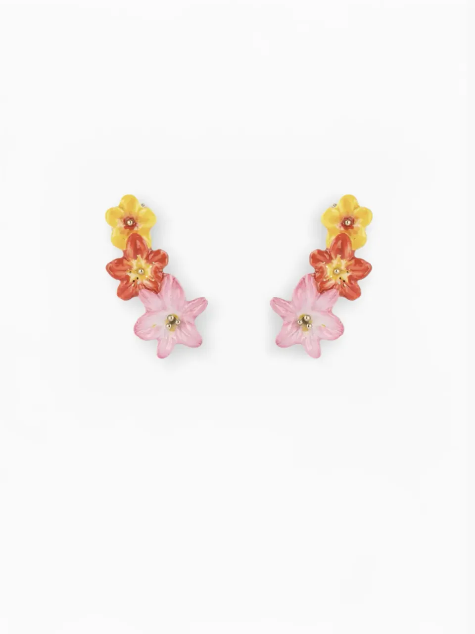 Nach Bijoux Tropical ear cuff fleurs bouquet