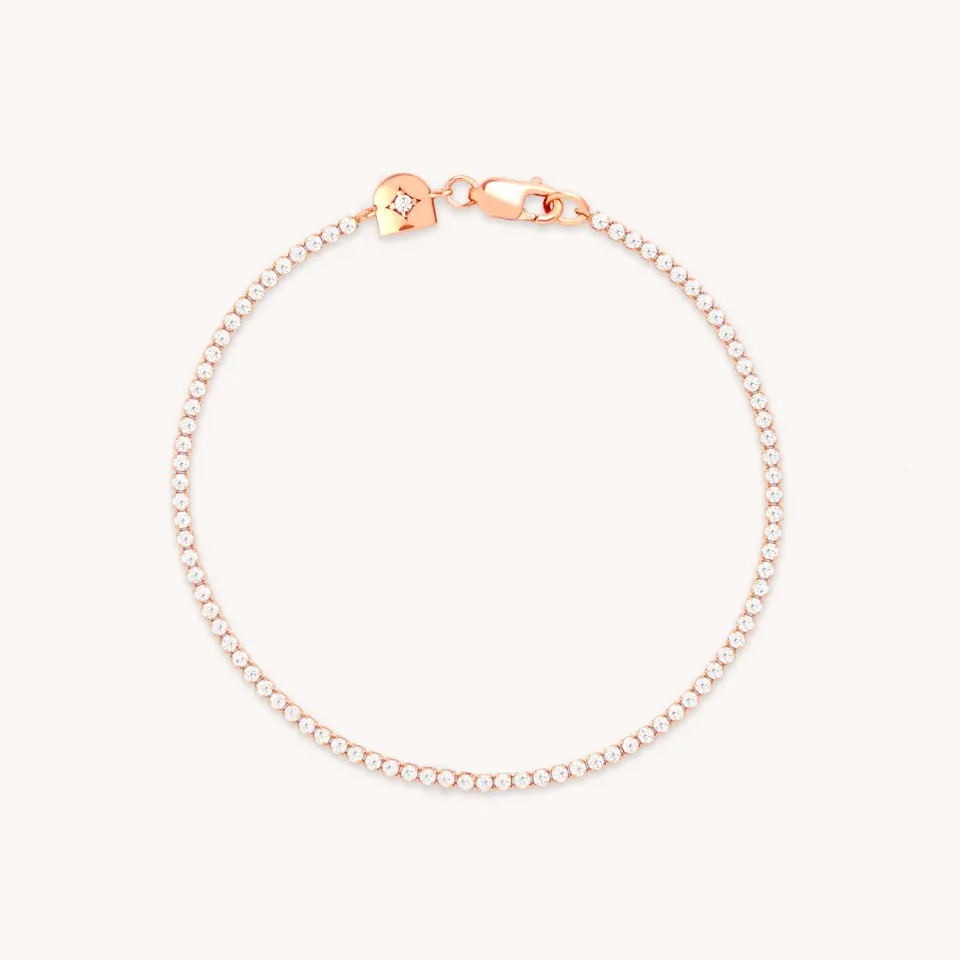 Astrid & Miyu Tennis Chain bracelet tennis or rose