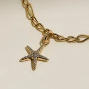 Astrid & Miyu Starfish breloque dorée étoile de mer