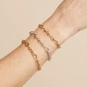 Astrid & Miyu Infinite Chain Bracelet bracelet argent