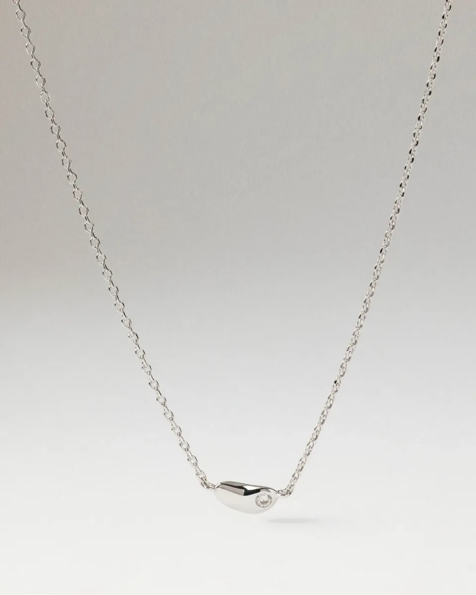 PDPAOLA Delta collier chaîne argenté