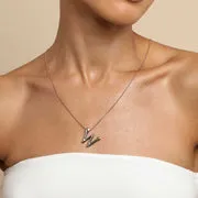 Astrid & Miyu Initial Bold W collier pendentif doré initiale