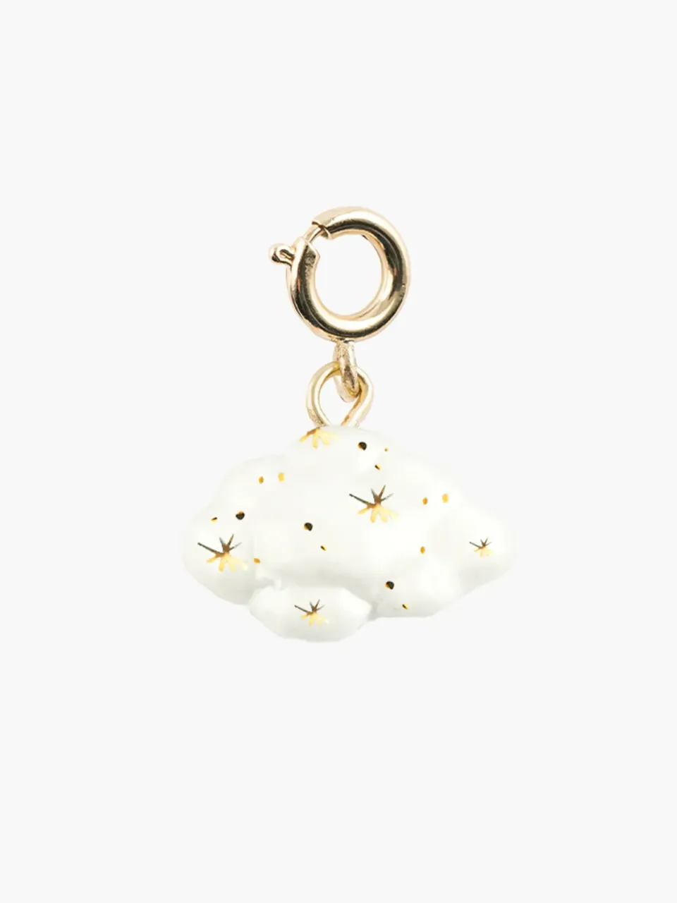 Nach Bijoux nuage blanc doré charms porcelaine Mix Match