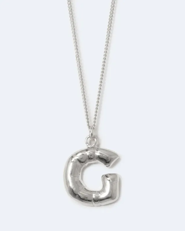 Completedworks Classicworks G collier argent lettre