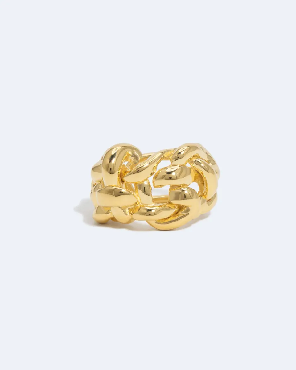Completedworks Woven ear cuff vermeil recyclé