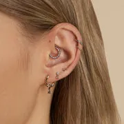 Astrid & Miyu Horseshoe piercing or blanc massif