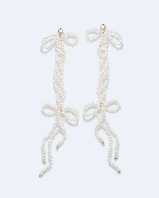 Completedworks Contradictions boucles perle zirconia vermeil