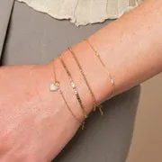 Astrid & Miyu Navette Crystal bracelet doré cristal