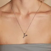 Astrid & Miyu Y Initial collier initiale Y argent