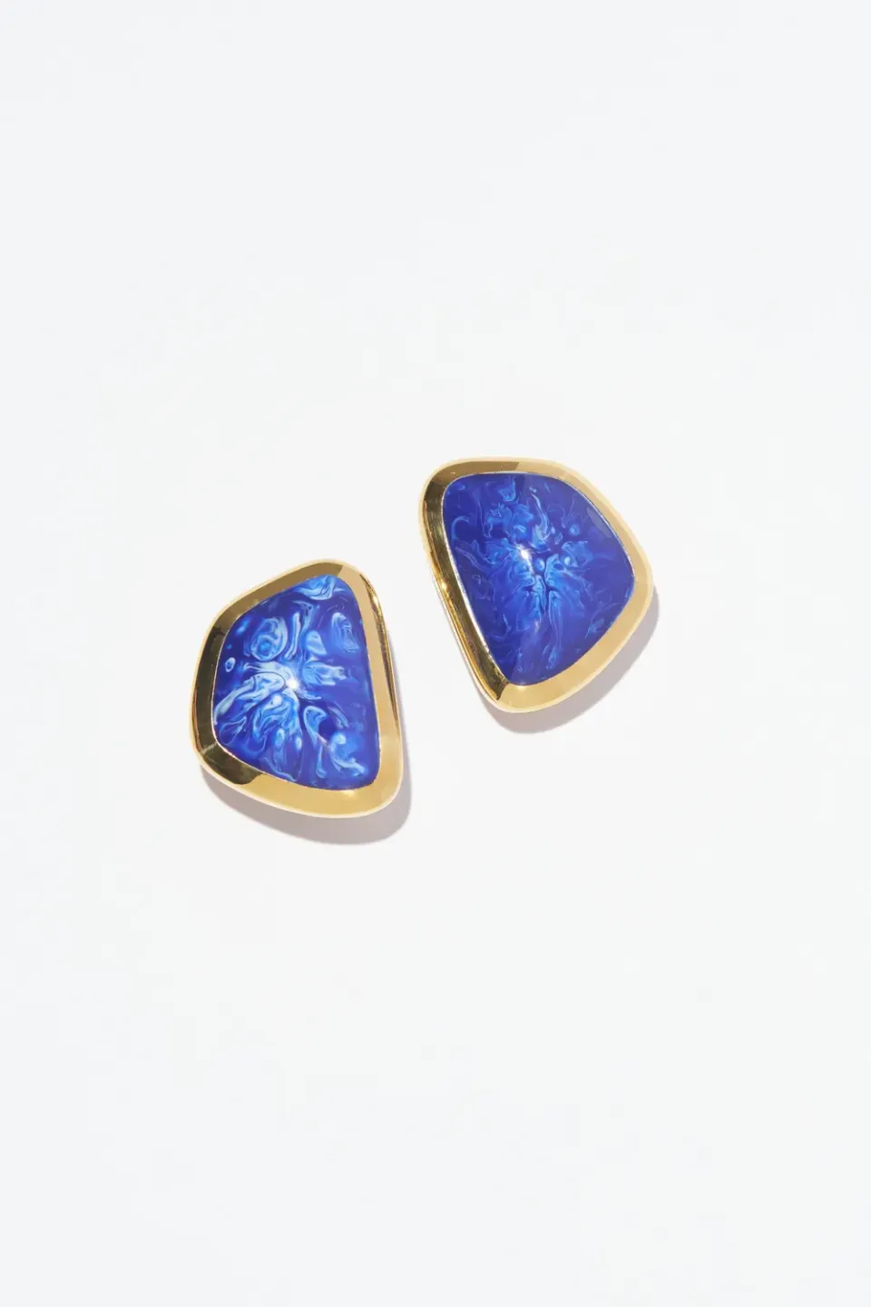 Philippe Ferrandis Riviera puces boucles d’oreilles doré éclat