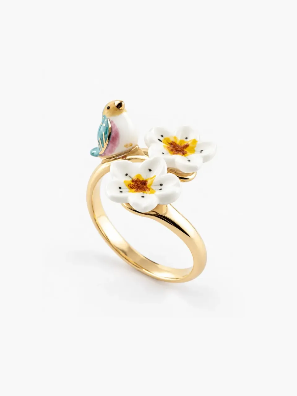 Nach Bijoux Le Temps des Récoltes bague ajustable fleur