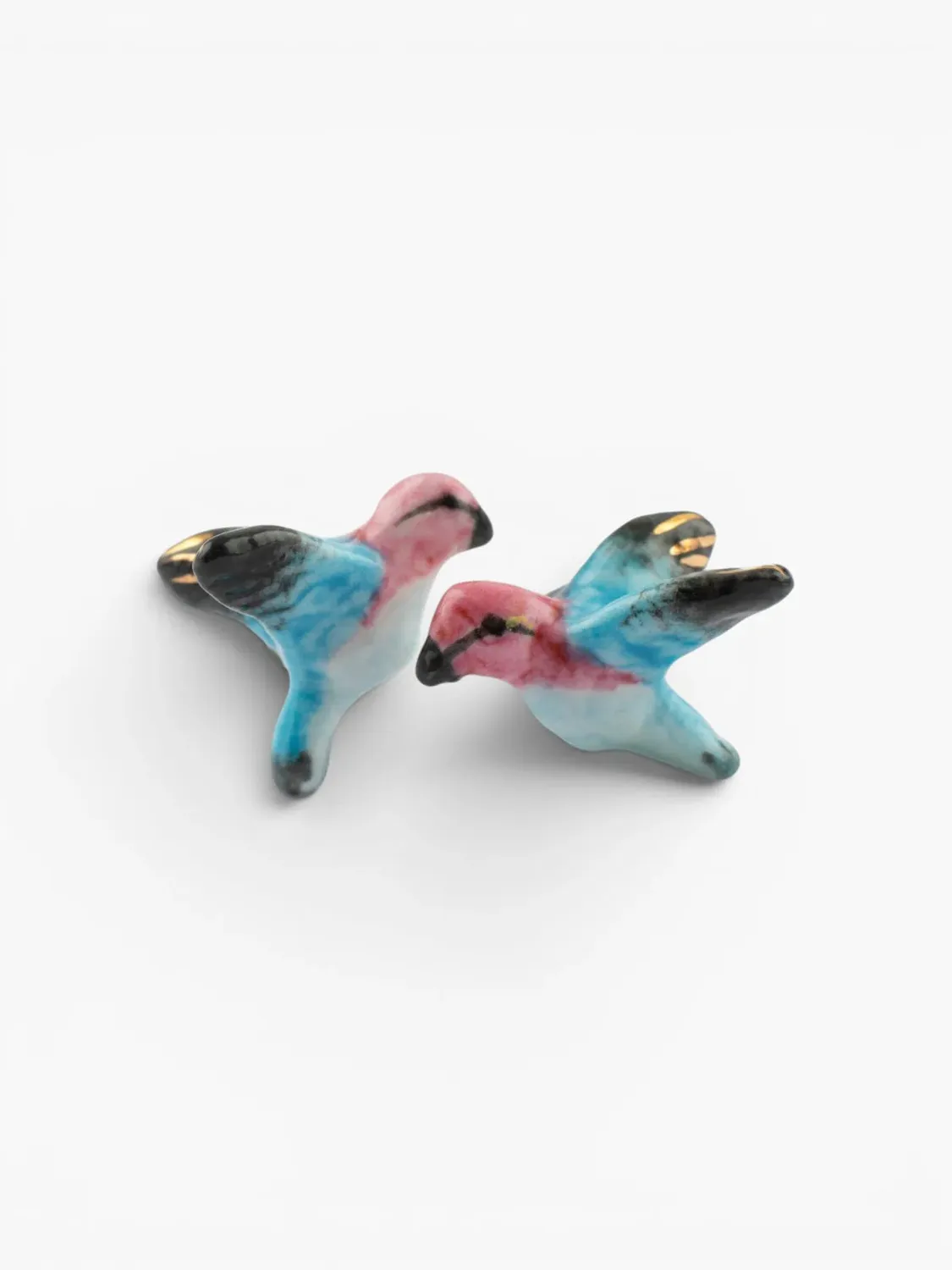 Nach Bijoux Colibri boucles puces porcelaine 1 cm