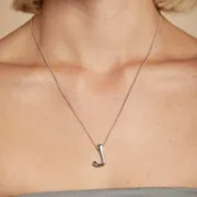 Astrid & Miyu Bold pendentif collier initiale J argent