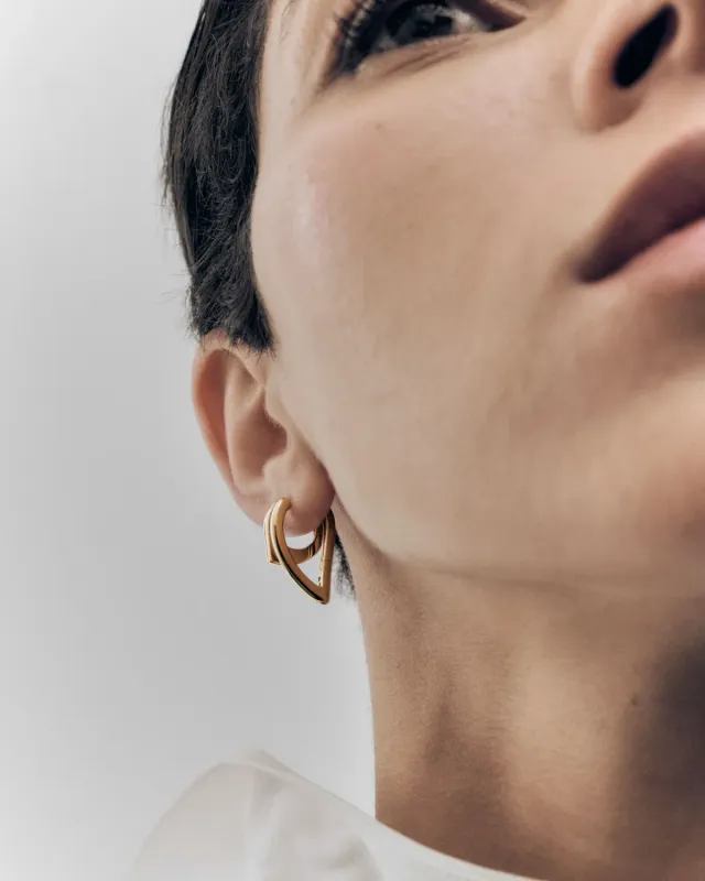 PDPAOLA GRID Vento boucles d'oreilles mini créoles