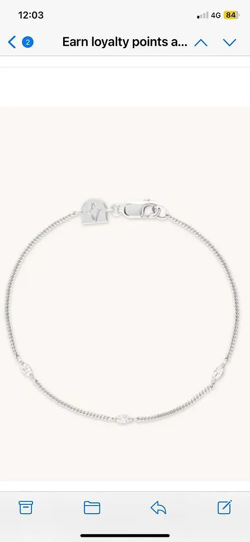 Astrid & Miyu Navette bracelet cristal argenté
