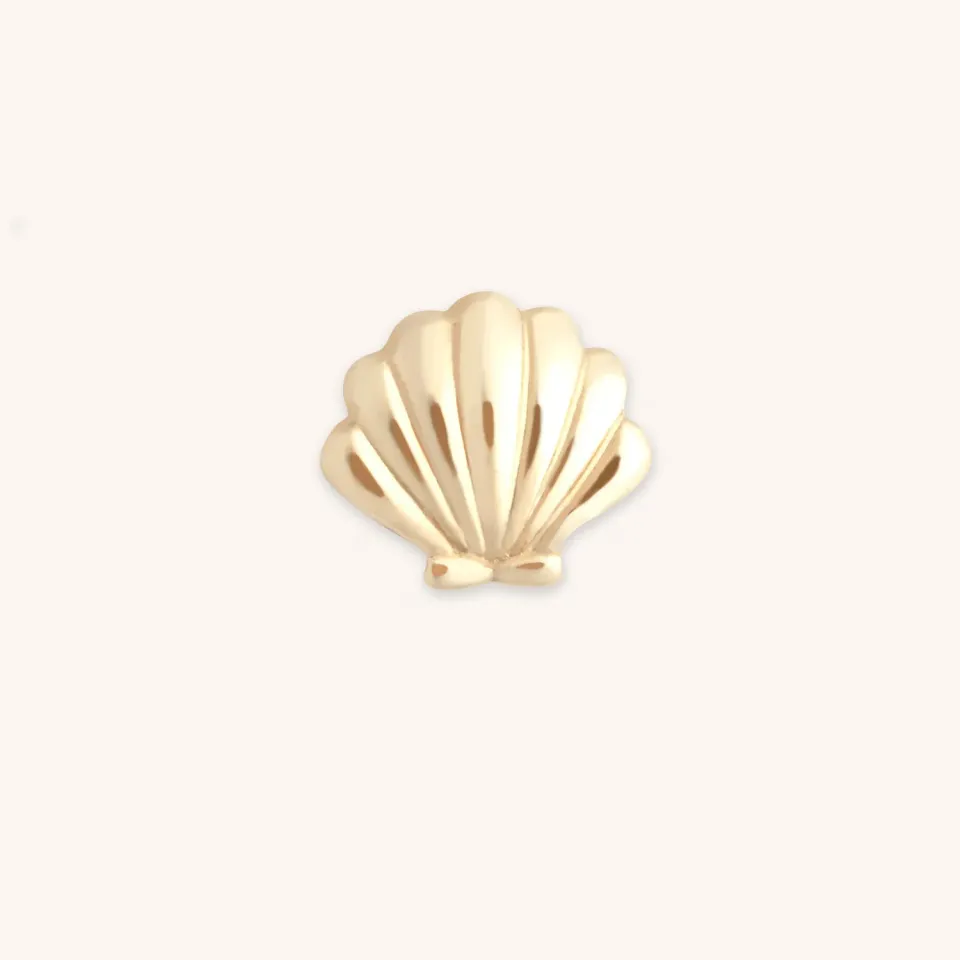 Astrid & Miyu Shell Click charm coquillage or 9 carats