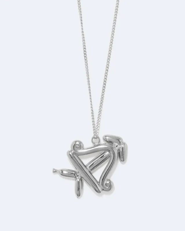 Completedworks Sagittarius collier zodiaque plaqué platine