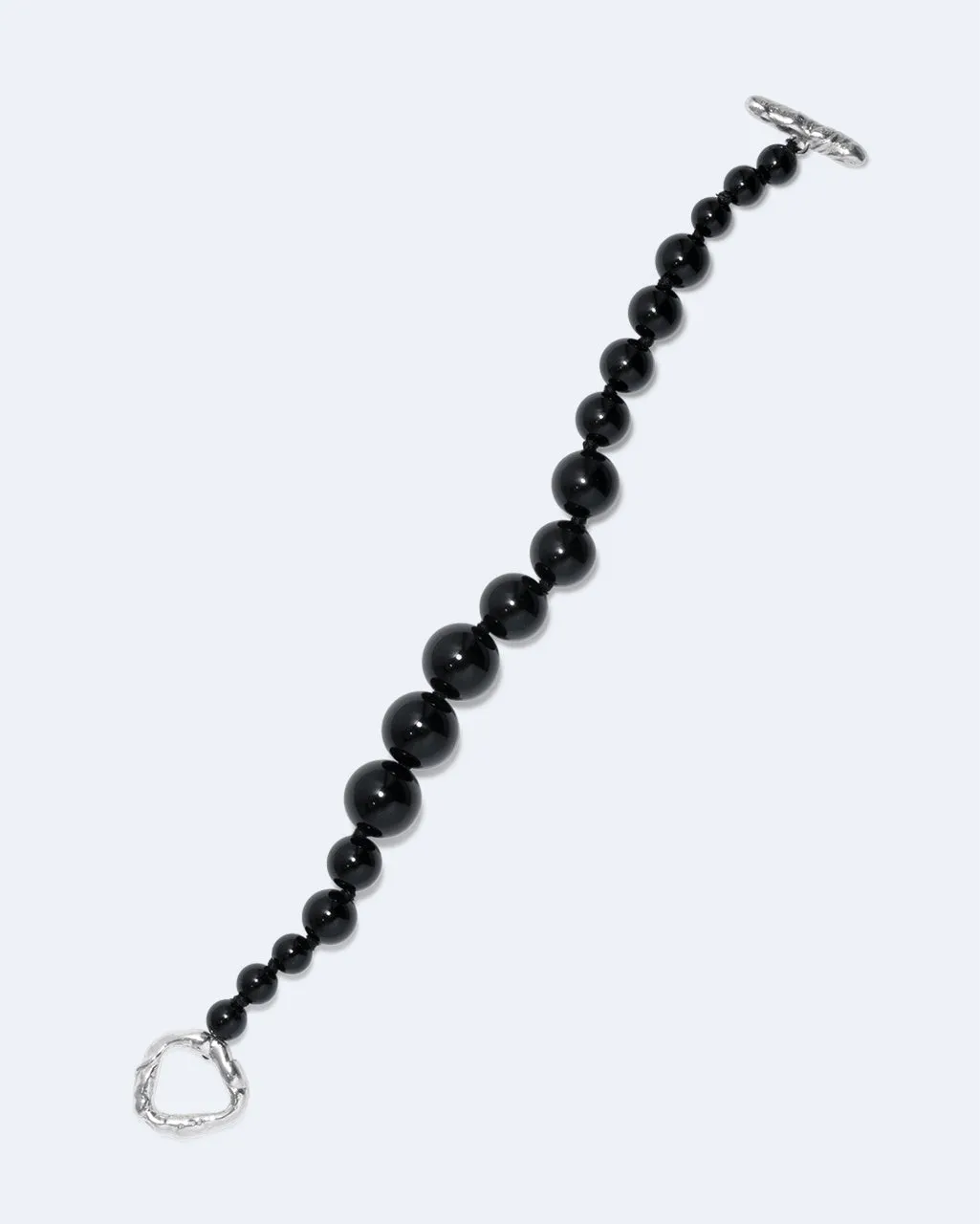 Completedworks Bog bracelet onyx noir argent
