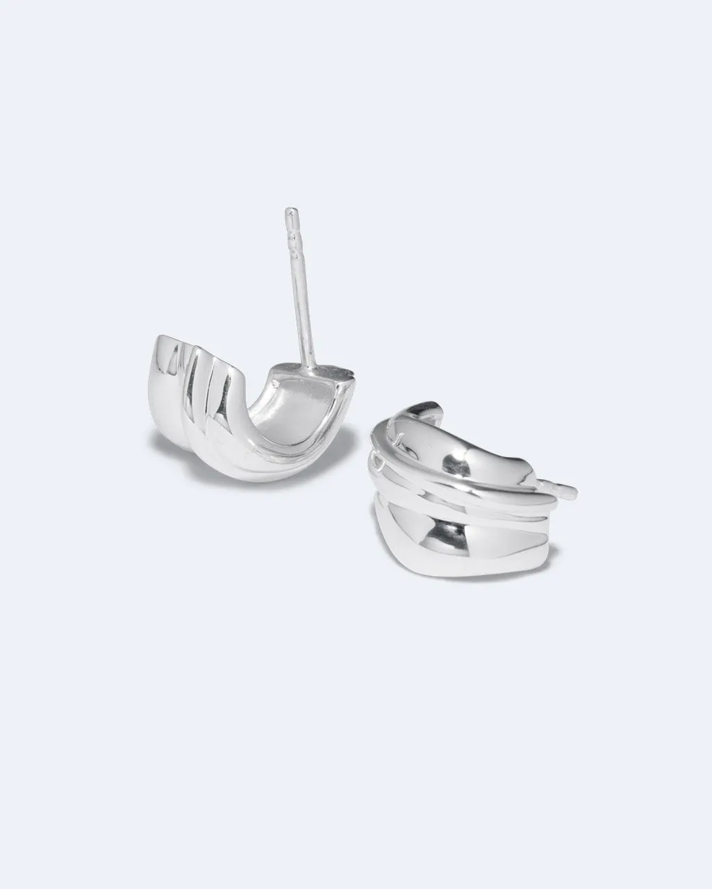 Completedworks Foreshore boucles d'oreilles argent recyclé