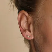 Astrid & Miyu Opal Climber Studs boucles d’oreilles opale