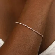 Astrid & Miyu Tennis bracelet rivière or rose