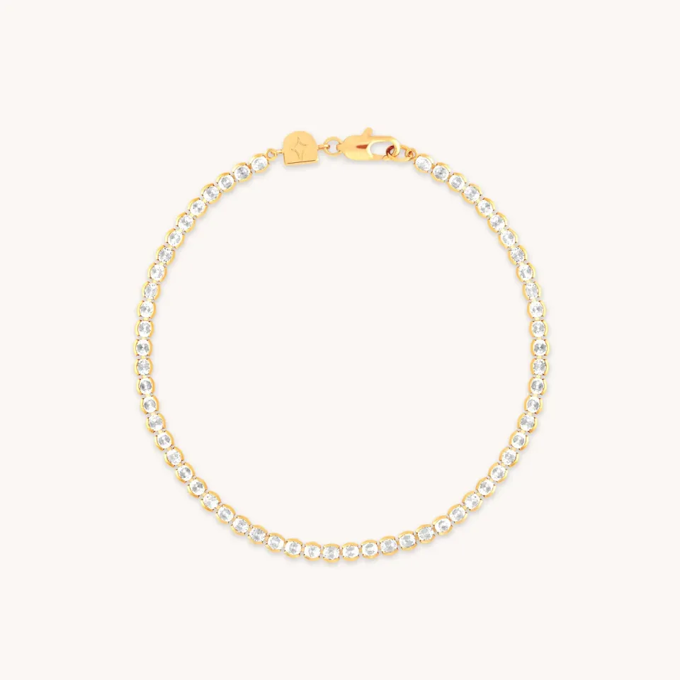 Astrid & Miyu Gleam Bold Tennis bracelet doré rivière