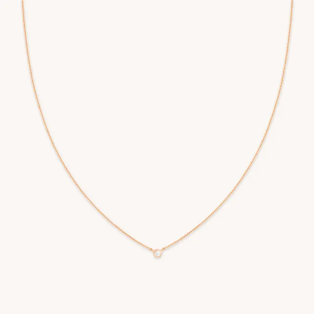 Astrid & Miyu Essential Crystal collier pendentif or rose