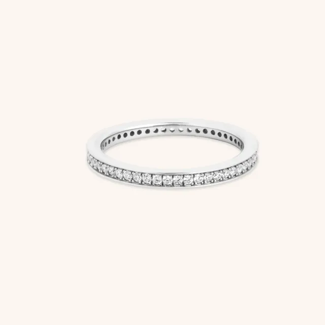 Astrid & Miyu Crystal Stacking bague cristal argenté