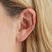 Astrid & Miyu Topaz Gem Piercing Stud piercing or massif topaze