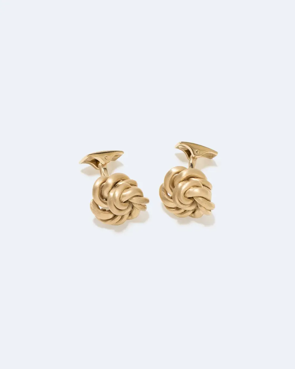 Completedworks Really Knotted boutons de manchette vermeil