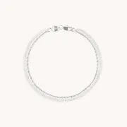 Astrid & Miyu Illusion Double Chain collier argent double