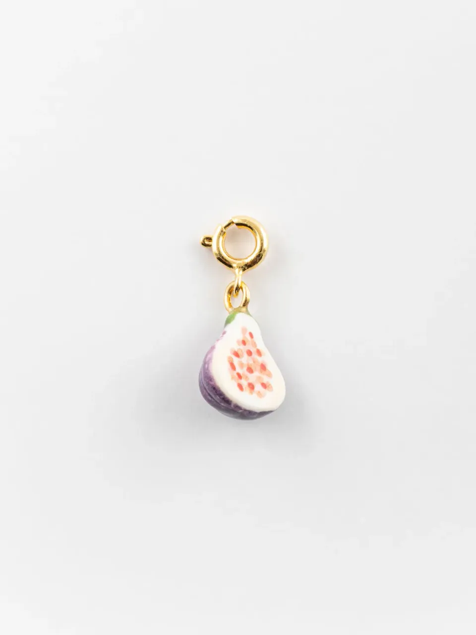 Nach Bijoux charm’s Figue porcelaine doré 1 cm