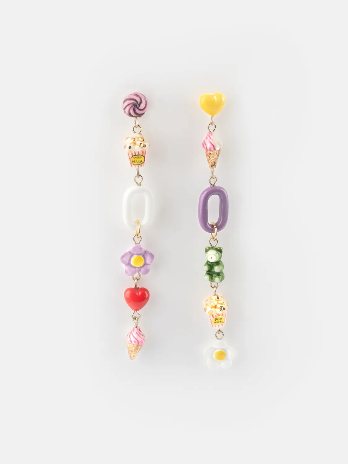 Nach Bijoux Candy boucles d’oreilles pendantes violettes