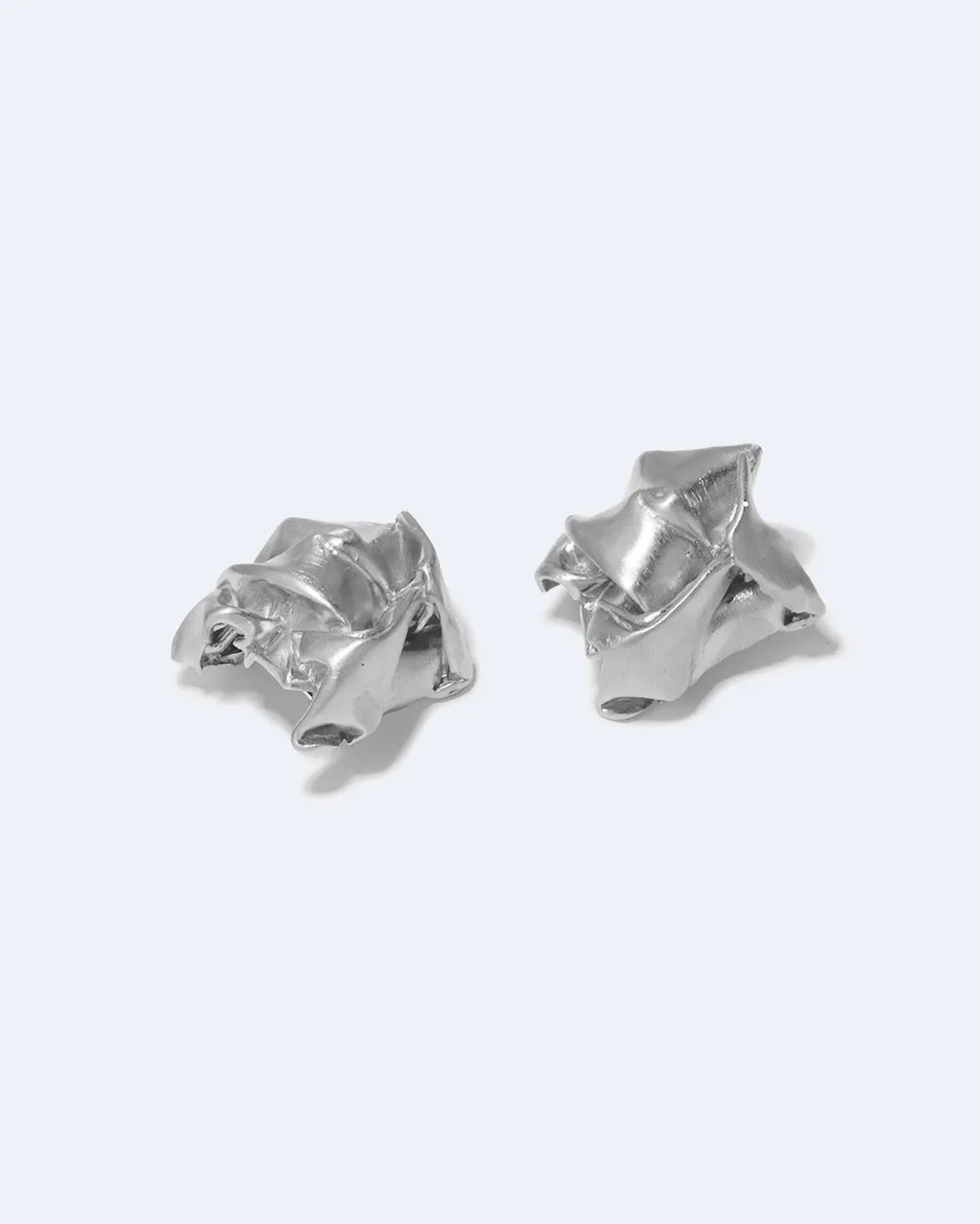 Completedworks Suburbs Crunched boucles d'oreilles argent recyclé