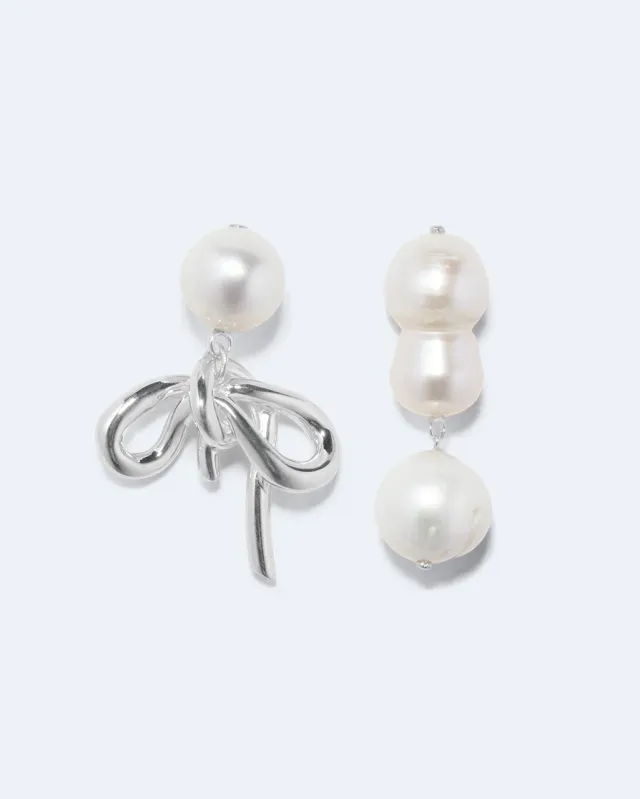 Completedworks Once in a Blue Moon boucles perles argent