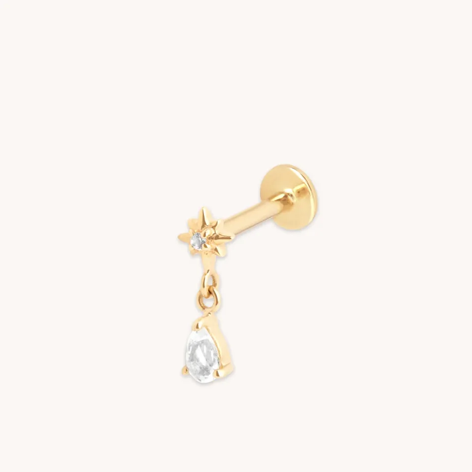 Astrid & Miyu Cosmic Pear piercing or massif poire