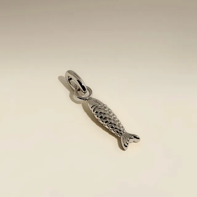 Astrid & Miyu Fish Clip Charm breloque argent