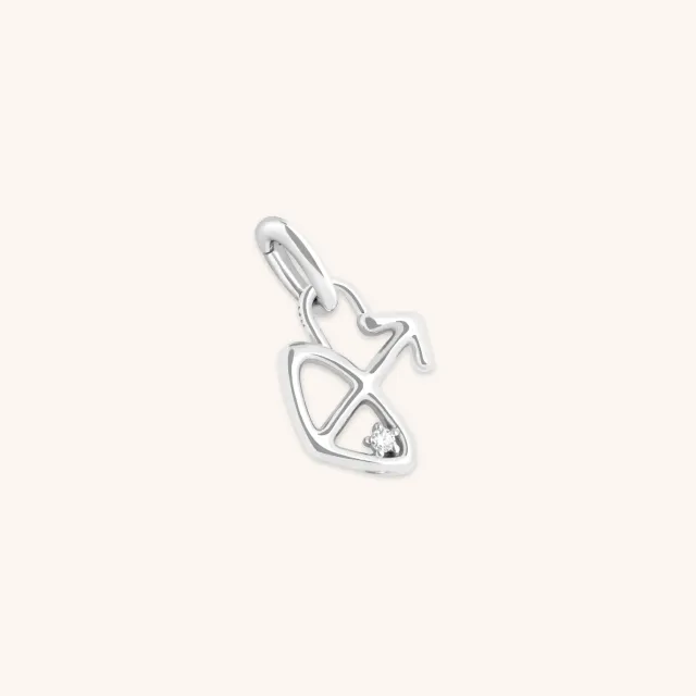 Astrid & Miyu Sagittarius Zodiac charm clip argent sagittaire