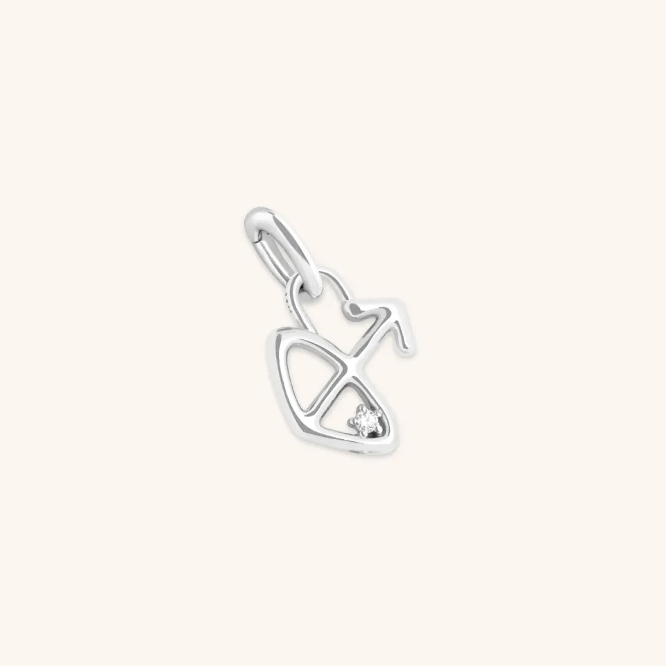 Astrid & Miyu Sagittarius Zodiac charm clip argent sagittaire