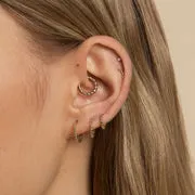 Astrid & Miyu Twisted Rope clou piercing or massif torsadé