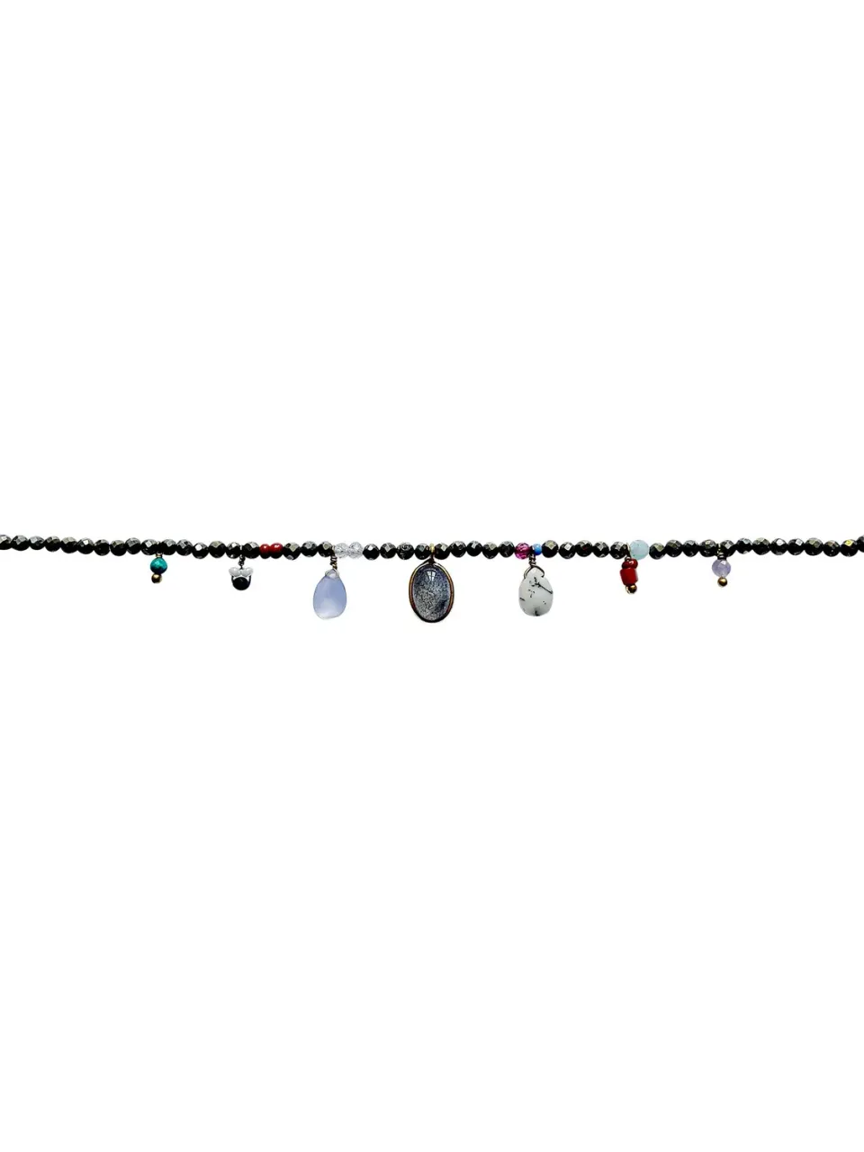Le Fourbi de Capucine FDC157 bracelet pyrite calcédoine