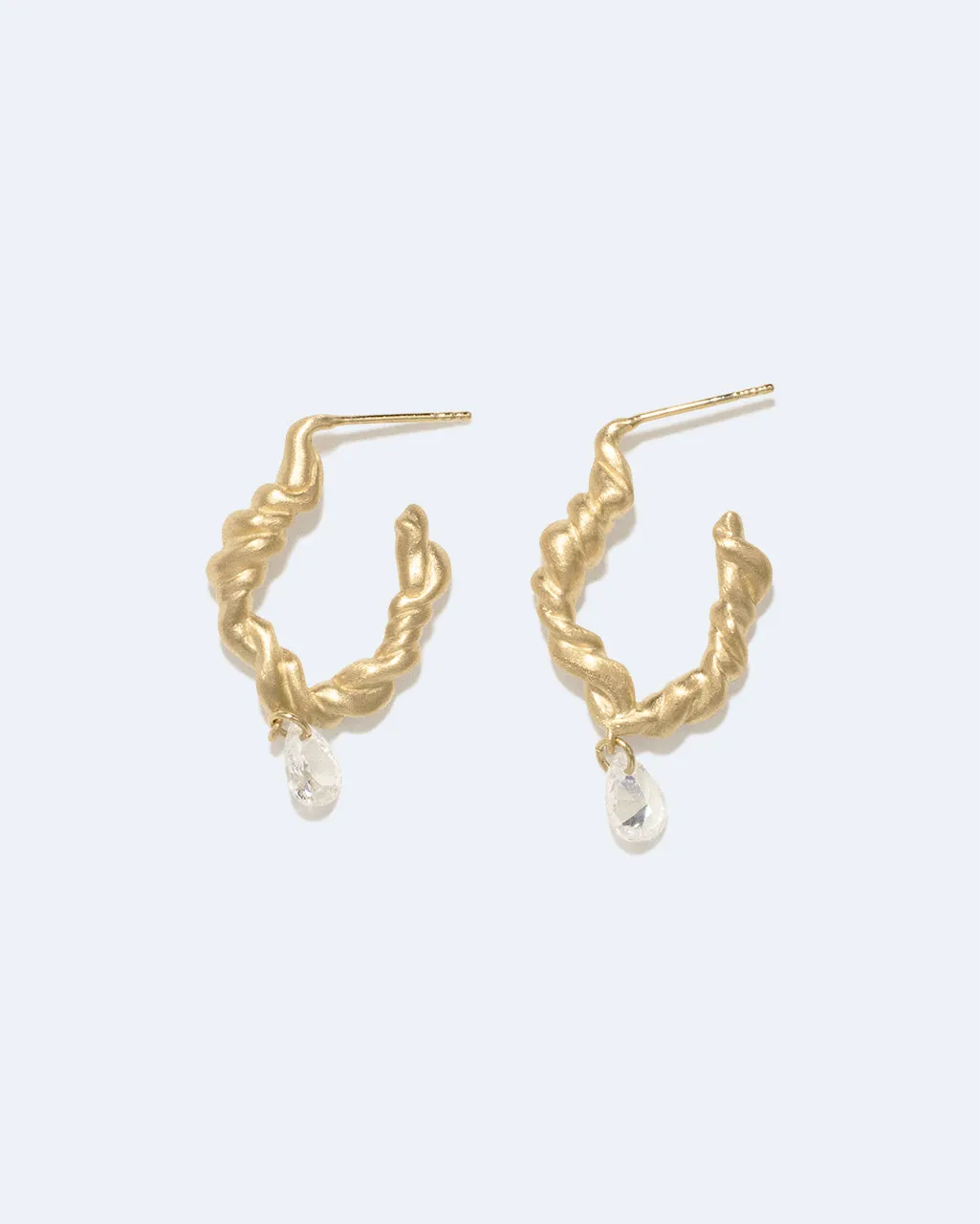 Completedworks Suburbs Time boucles zirconia vermeil